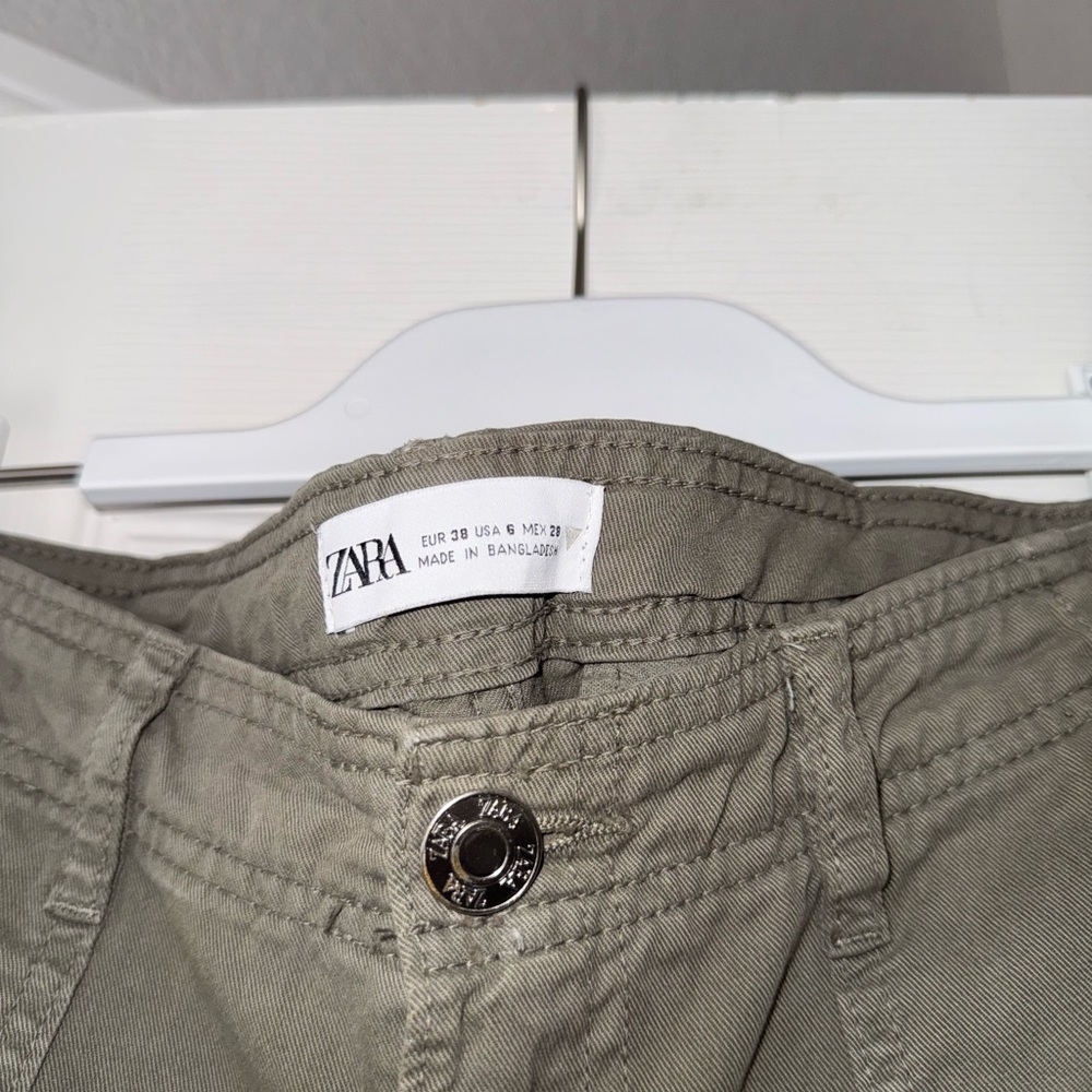 Zara Charcoal Cargo Pants - Picture 4 of 4